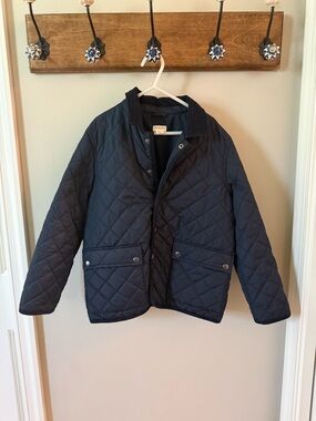 Kids Crewcuts Classic Quilted Jacket - Navy